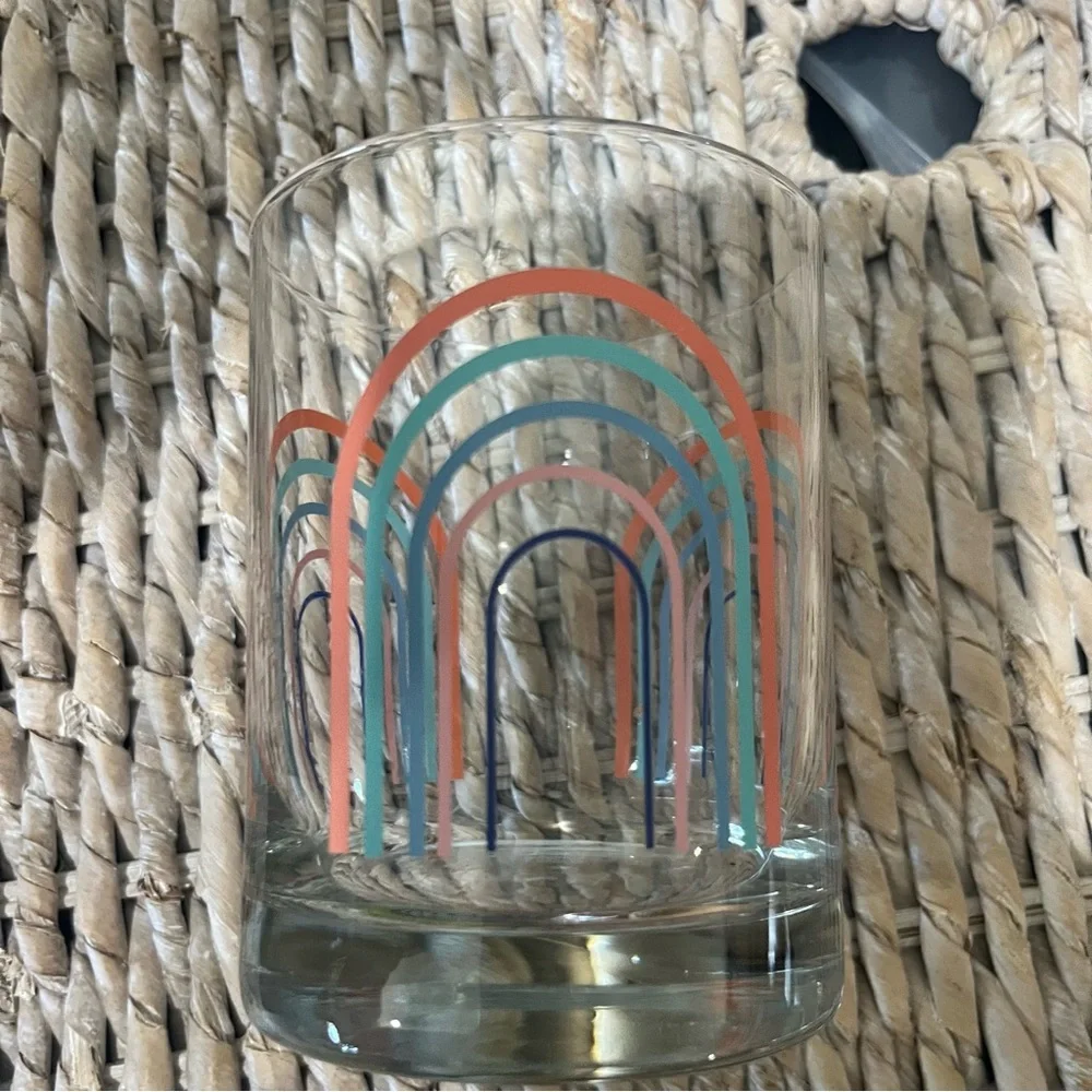 Glasses Drinking Rainbow Short Set Of 5 Pride 4”‎ tall